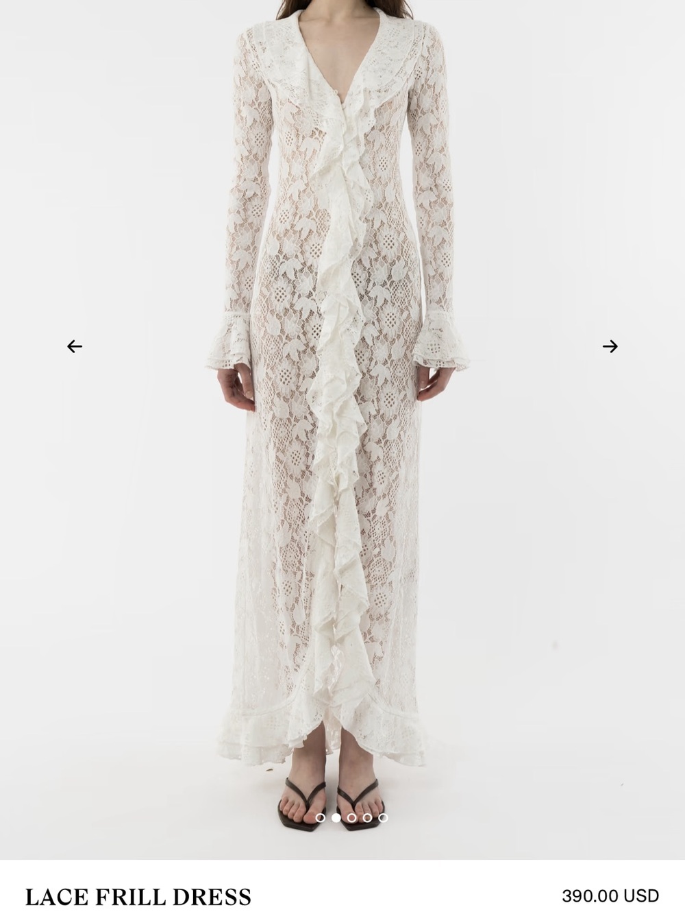 LACE FRILL DRESS